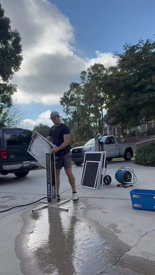 Sharp Guys owner working on a customer home